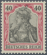 Deutsches Reich - Germania: 1902, 40 Pfg. Germania Ohne Wasserzeichen Einwandfrei Postfrisch. Attest - Unused Stamps