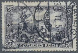 Deutsches Reich - Germania: 1902, 3 Mark Germania "DEUTSCHES REICH" Schwarzpurpurviolett Mit 26:17 Z - Ongebruikt