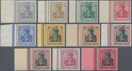 Deutsches Reich - Germania: 1905, Germania „Friedensdruck” 2 - 80 Pf., Luxus-Satz Vom Linken Seitenr - Ongebruikt