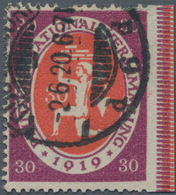 Deutsches Reich - Inflation: 1919, 30 Pf. Nationalversammlung Rechts UNGEZÄHNT Infolge Versetzten Zä - Unused Stamps