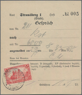 Deutsches Reich - Inflation: 1920,1 Mark Reichspostamt Als Sehr Seltene Einzelfrankatur Als Gebühr F - Unused Stamps