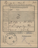 Deutsches Reich - Inflation: 1920, Germania 50 Pfg. Als Gebühr Rs. Auf Duplikat Eines Posteinlieferu - Unused Stamps