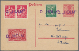 Deutsches Reich - Inflation: 1921/1922 - 10Pfg Ganzsache Postkarte Frankiert Mit 2 X 80Pfg (Mi. 166) - Unused Stamps