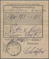 Deutsches Reich - Inflation: 1921, Ziffer 10 Mk. Und Pflüger 20 Mk. Als Seltene (auf Verlangen) Gebü - Ungebraucht