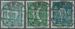 Deutsches Reich - Inflation: 1921, Drei Höchstwerte Aus Dem Freimarkensatz Mit Wasserzeichen Waben: - Unused Stamps