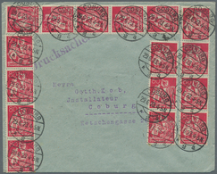 Deutsches Reich - Inflation: 1921, 80 Pfennig Freimarke Schmied Als Beeindruckende Mehrfachfrankatur - Unused Stamps