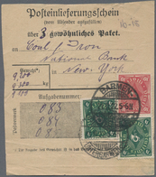 Deutsches Reich - Inflation: 1921, Posthorn Mk. (2 Stck.) Und 10 Mk. Als Seltene (auf Verlangen) Geb - Ungebraucht