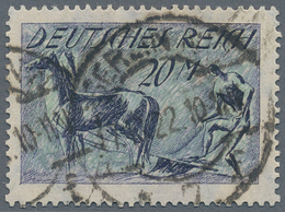 Deutsches Reich - Inflation: 1922. 20 Mark Pflüger Mit Doppeltem Unterdruck. Gestempelt "Berlin NW / - Unused Stamps