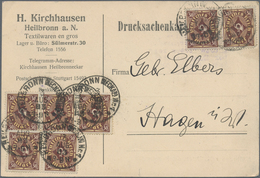 Deutsches Reich - Inflation: 1923, SELTENE MEF Der 30Pfg X7 (Mi.308W) In Der Guten Type II - „MAGERE - Ongebruikt