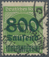 Deutsches Reich - Inflation: 1923, 800 Tsd Auf 500 M Dunkelgelbgrün, Teilgestempelt HAMBURG C 18.11. - Ungebraucht