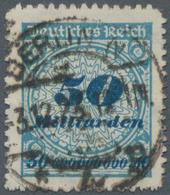 Deutsches Reich - Inflation: 1923, 50 Milliarden Korbdeckel-Muster Durchstochen, Gestempelt "BERLIN - Ongebruikt
