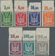 Deutsches Reich - Weimar: 1924, Flugpostmarken: Holztaube (V) Im Ungefalteten Unsignierten Luxus-Obe - Other & Unclassified