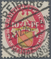 Deutsches Reich - Weimar: 1926, 10 Pfg. Nothilfe, Wappen, Wasserzeichen Stehend Wunderschön Zentrisc - Other & Unclassified