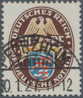 Deutsches Reich - Weimar: 1926 'Nothilfe' 50+50 Pf. Auf Papier Mit Wz. 2Y (liegend), Sauber Entwerte - Other & Unclassified