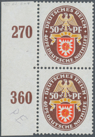 Deutsches Reich - Weimar: 1929, Nothilfe 50 Pfg. Mit Plattenfehler: PE Statt PF Von Feld 31 Einer Te - Sonstige & Ohne Zuordnung