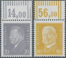 Deutsches Reich - Weimar: 1930, Freimarken: Reichspräsidenten 20 Pf Ebert Und 80 Pf Von Hindenburg, - Other & Unclassified