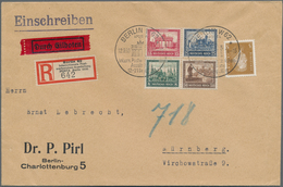 Deutsches Reich - Weimar: 1930, Herzstück Aus Block 1 MiF Mit 3 Pf Ebert Und R-Zettel Berlin IPOSTA - Altri & Non Classificati