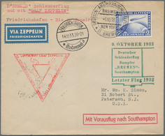 Deutsches Reich - Weimar: 1933, Kombinationsbrief Schleuderflug-Zeppelin: 2 RM Zeppelin Auf Schleude - Altri & Non Classificati