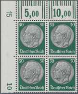 Deutsches Reich - 3. Reich: 1933, 50 Pfg Hindenburg Mit Wz. 2, Luxus-Eckrandstück Oben Links Mit DKZ - Unused Stamps