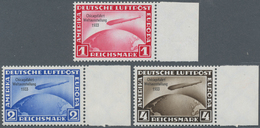 Deutsches Reich - 3. Reich: 1933, Chicagofahrt 1 M Bis 4 M, Ungefalteter Unsignierter Luxus-Satz Vom - Unused Stamps