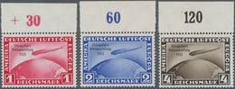 Deutsches Reich - 3. Reich: 1933, Chicagofahrt, Kompletter Satz Vom Oberrand, Postfrisch, Unsigniert - Neufs