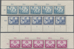 Deutsches Reich - 3. Reich: 1933 'Wager' Kompletter Satz Aller 9 Werte Je Im Ober- Bzw- Unterrand-5e - Unused Stamps