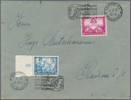 Deutsches Reich - 3. Reich: 1933, 20 Pfg. Wagner, Zähnung B Mit Seitenrand Zusammen Mit 40 Pfg. Auf - Unused Stamps