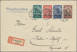 Deutsches Reich - 3. Reich: 1933, Herzstück Aus Nothilfe-Block Auf (überfrankiertem) R-Brief Von "LU - Unused Stamps