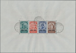 Deutsches Reich - 3. Reich: 1933, Nothilfe-Block In Originalgröße, Sauber Gestempelt "HILDESHEIM 14. - Unused Stamps