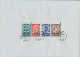 Deutsches Reich - 3. Reich: 1933, Blockausgabe „10 Jahre Deutsche Nothilfe" In Sauberer Gestempelter - Unused Stamps
