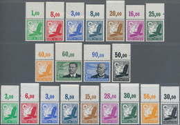 Deutsches Reich - 3. Reich: 1934, 5 Pfg. - 3 RM Flugpostmarken, Kompletter Postfrischer Oberrandsatz - Unused Stamps