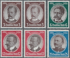 Deutsches Reich - 3. Reich: 1934, Kolonialgedenkfeier: Kolonialforscher, überkompletter Satz Postfri - Nuovi