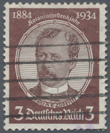 Deutsches Reich - 3. Reich: 1934, Kolonialgedenkfeier: Kolonialforscher, 3 Pfg Dunkelrötlichbraun/du - Nuovi