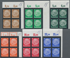 Deutsches Reich - 3. Reich: 1934, 3 Pf. Bis 25 Pf. Hindenburg Mit Trauerrand, Ungefalteter Luxus-Obe - Nuovi