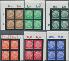 Deutsches Reich - 3. Reich: 1934, 3 Pf. Bis 25 Pf. Hindenburg Mit Trauerrand, Ungefalteter Luxus-Obe - Ongebruikt