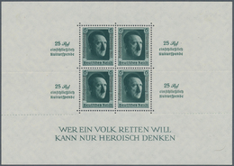 Deutsches Reich - 3. Reich: 1937, Blockausgabe Hitler/Reichsparteitag Nürnberg Postfrisch Mit Beidse - Nuovi