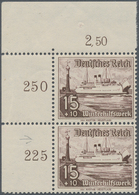 Deutsches Reich - 3. Reich: 1937, WHW Schiffe 15+10 Pf Mit Seltenem PLATTENFEHLER "Peilstab" Auf Fel - Nuovi