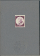 Deutsches Reich - 3. Reich: 1941. Mozart 6+4 Pf Auf Ankündigungskarton Der Reichsdruckerei. Mit Troc - Ongebruikt