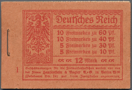 Deutsches Reich - Markenheftchen: 1921, Freimarken Germania / Ziffer, Vollständiges 12 M Heftchen Mi - Markenheftchen