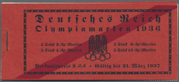 Deutsches Reich - Markenheftchen: 1936, Olympische Spiele, Komplettes Postfrisches Markenheftchen Mi - Markenheftchen