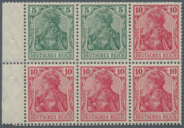 Deutsches Reich - Markenheftchenblätter: 1915, Heftchenblatt 5 Und 10 Pfg. Germania Im Kriegsdruck P - Postzegelboekjes