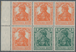 Deutsches Reich - Markenheftchenblätter: 1918, Heftchenblatt 5 + 7½ Pfg. Germania Ungebraucht (Falz - Postzegelboekjes