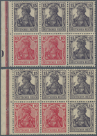 Deutsches Reich - Markenheftchenblätter: 1919, 4 Heftchenblätter 10 + 15 Pfg. Germania Postfrisch, 2 - Markenheftchen