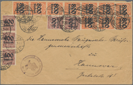 Deutsches Reich - Dienstmarken: 1923, Portogerechter Dienstbrief Ab "OBERHAUSEN 31.10.23" Frankiert - Dienstmarken