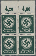 Deutsches Reich - Dienstmarken: 1934, Landesbehörden 6 Pf. Mit Waagr. Gummiriffelung Im Ungefalteten - Dienstmarken