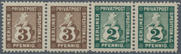 Deutsches Reich - Privatpost (Stadtpost): BERLIN: 2 Und 3 Pfg. Der "Berliner Privatpost Expedition" - Private & Lokale Post