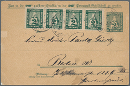 Deutsches Reich - Privatpost (Stadtpost): BERLIN - Privatpost Und Spedition: 1897, 3 Karten Mit 2 X - Privatpost