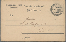 Deutsches Reich - Privatpost (Stadtpost): BREMEN: 1899, Porto-bezahlt-Stempel Bremen 2.JAN 1899 Auf - Privatpost