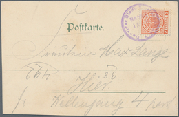 Deutsches Reich - Privatpost (Stadtpost): DANZIG: 1899, 2 Pfg. Orange Der "Danziger Stadt-Brief-Sped - Private & Local Mails