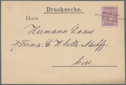 Deutsches Reich - Privatpost (Stadtpost): Zwickau P. Haak 1897 2 Pfennig Lila Auf Drucksache Von Der - Privatpost